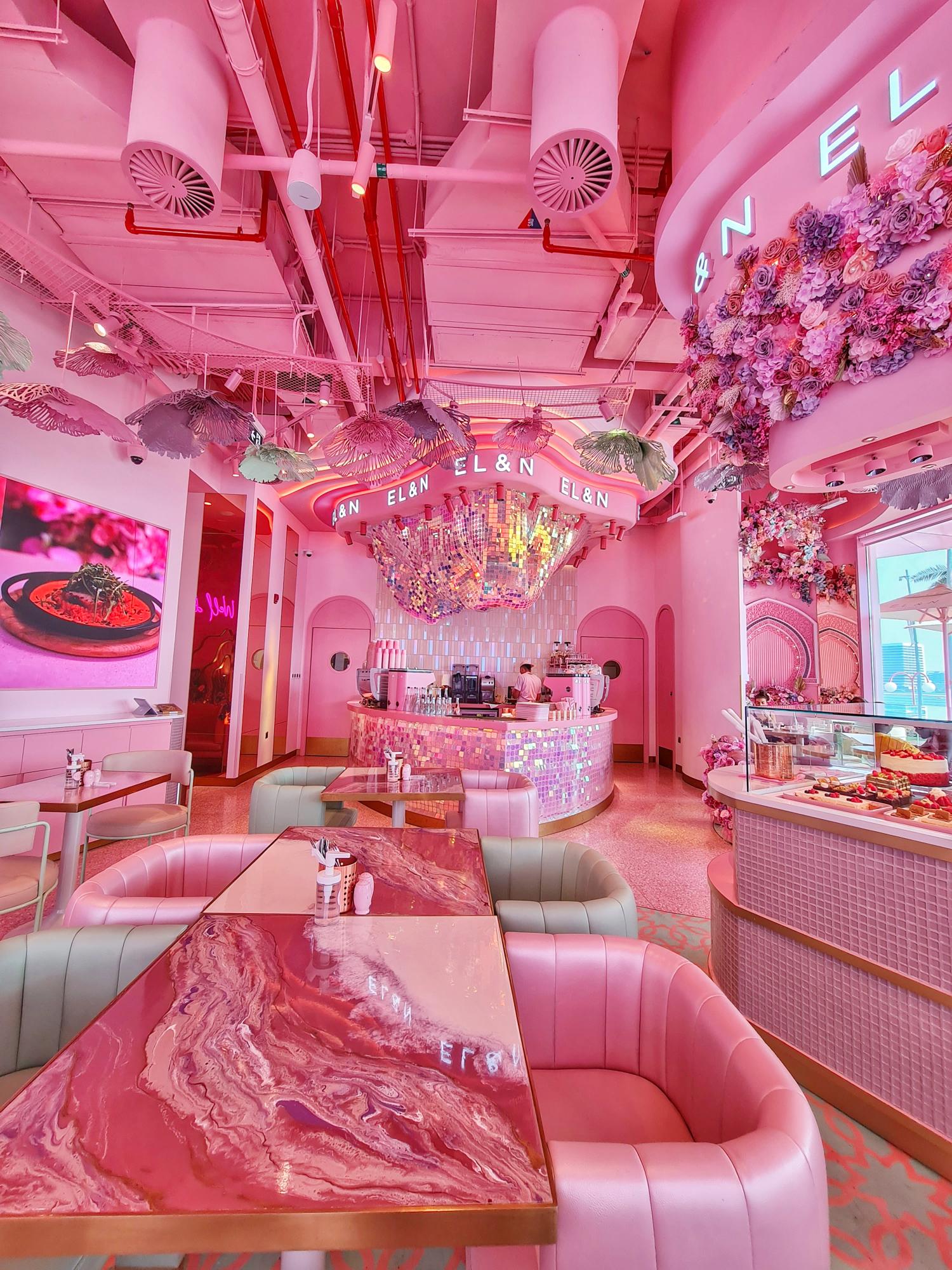 EL&N London, stunning pink restaurant in Abu Dhabi Yas Bay