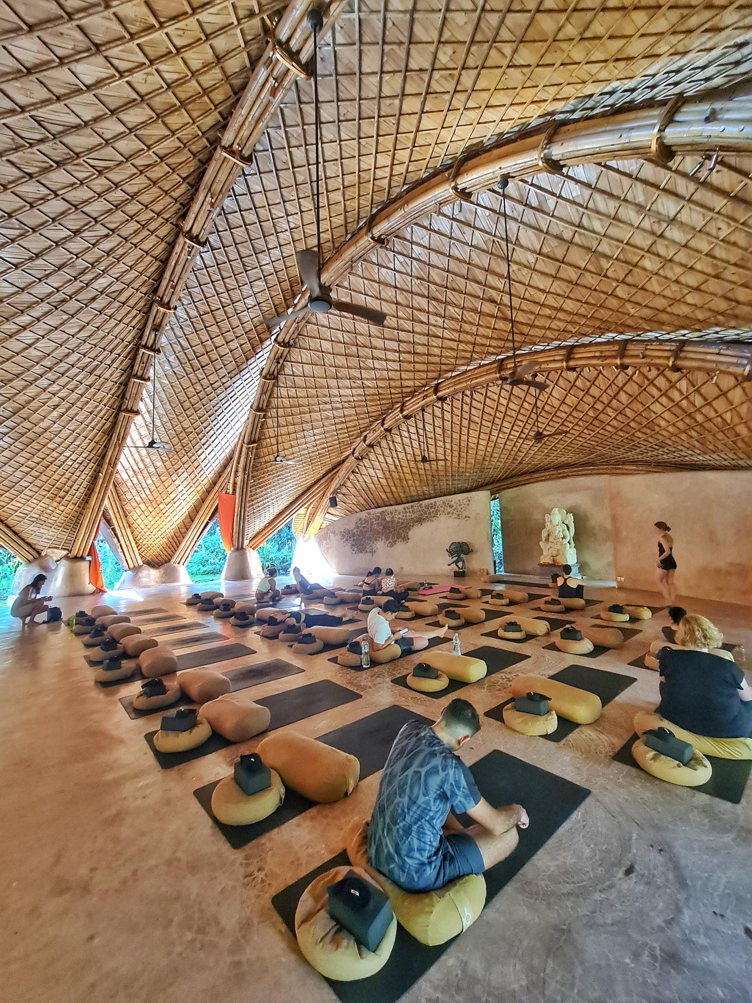 Alchemy Yoga Center in Ubud Bali with peaceful atmosphere and plant-based wellness vibe