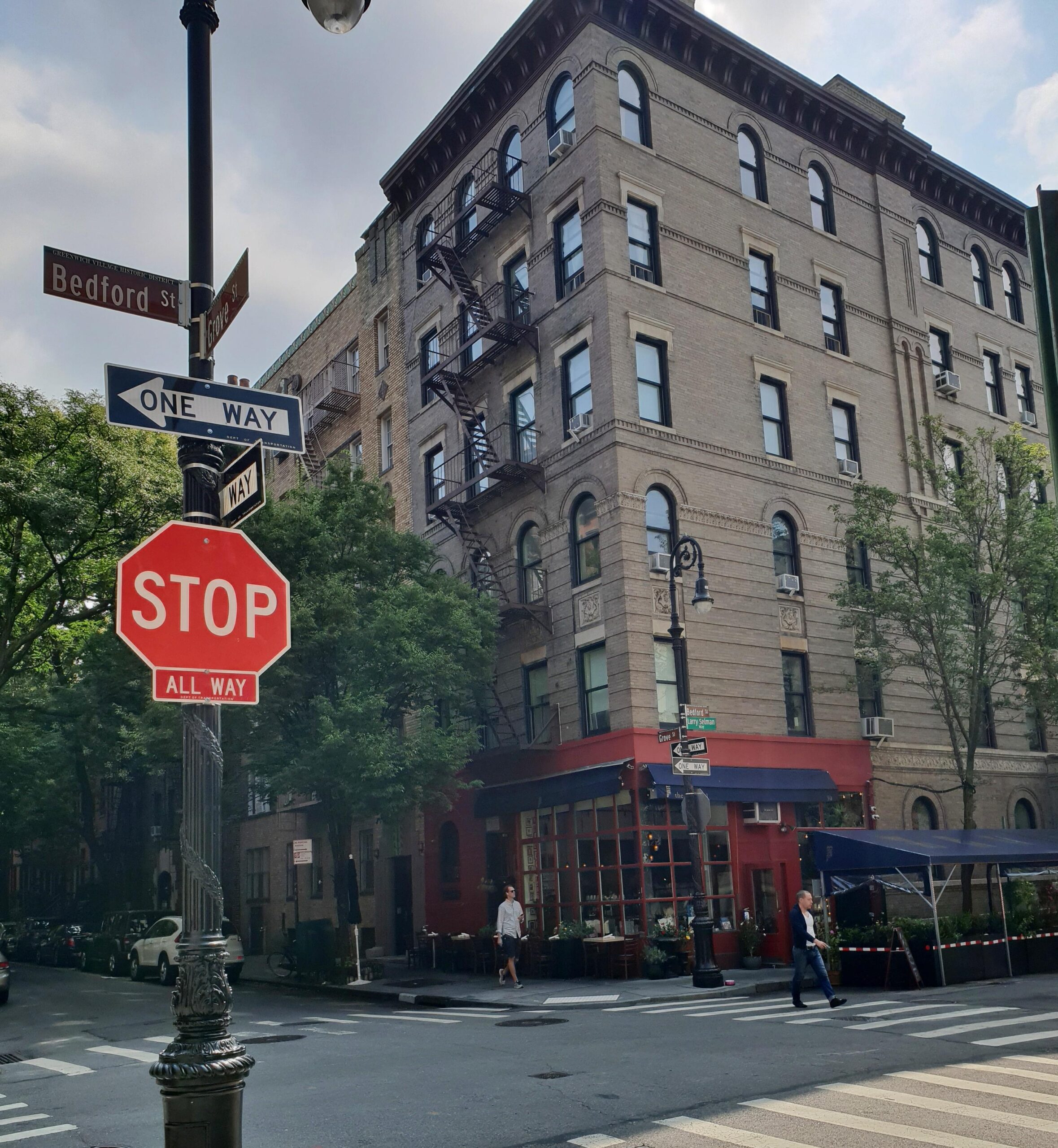Friends apartment building exterior Greenwich Village NYC