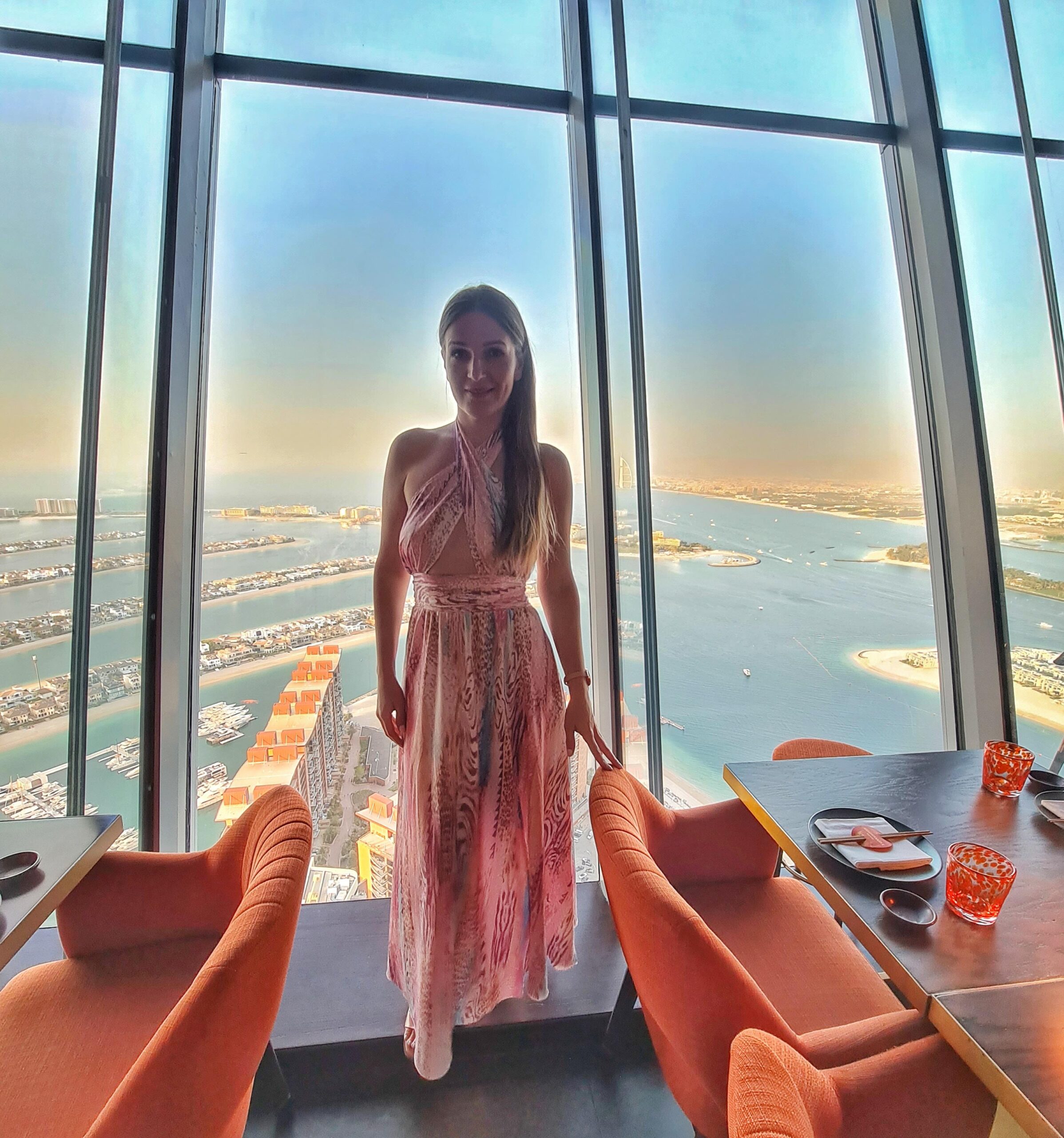 Dining at SUSHISAMBA Dubai with panoramic views over Palm Jumeirah