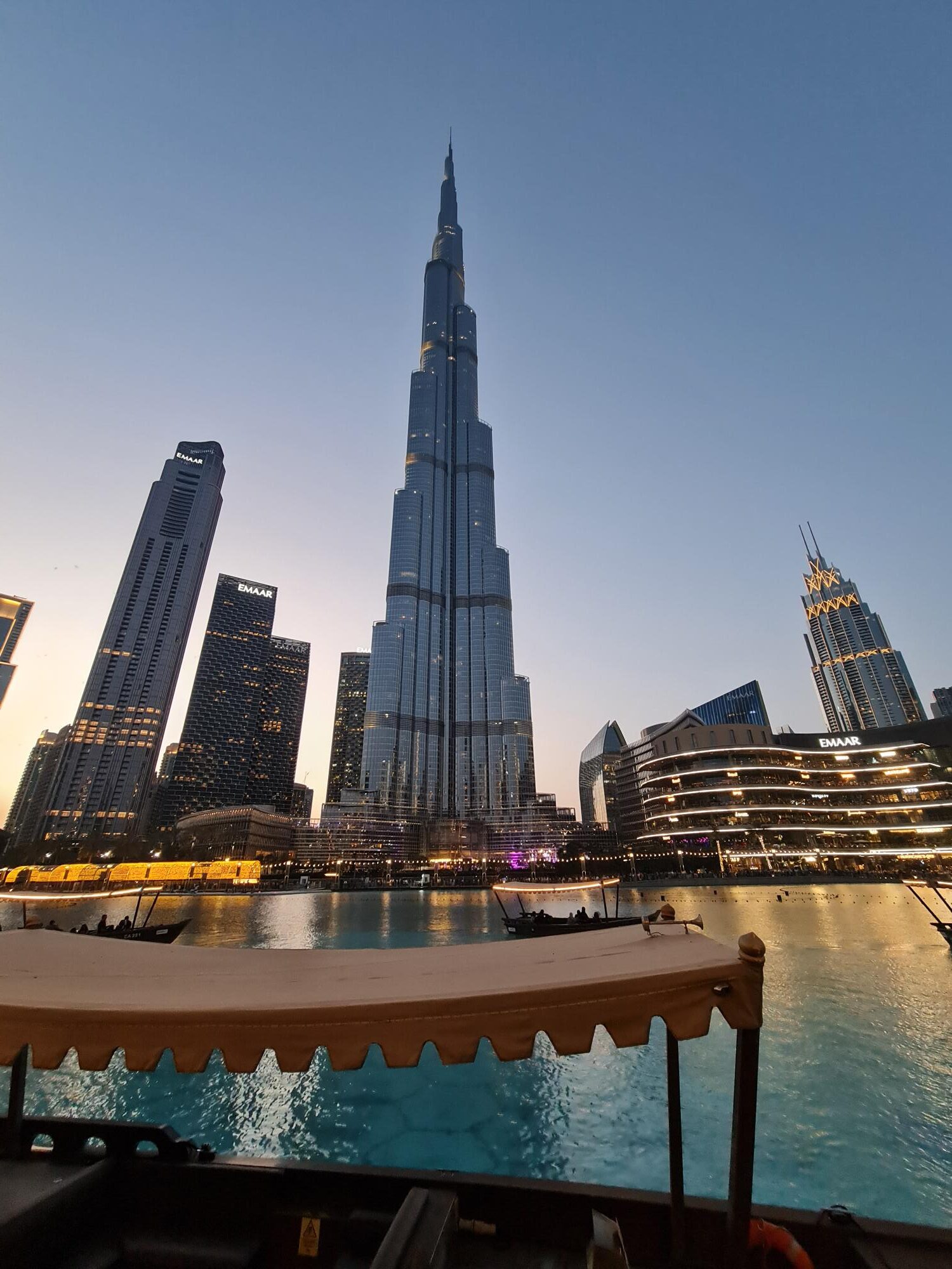 View of Burj Khalifa the tallest building in the world in Downtown Dubai