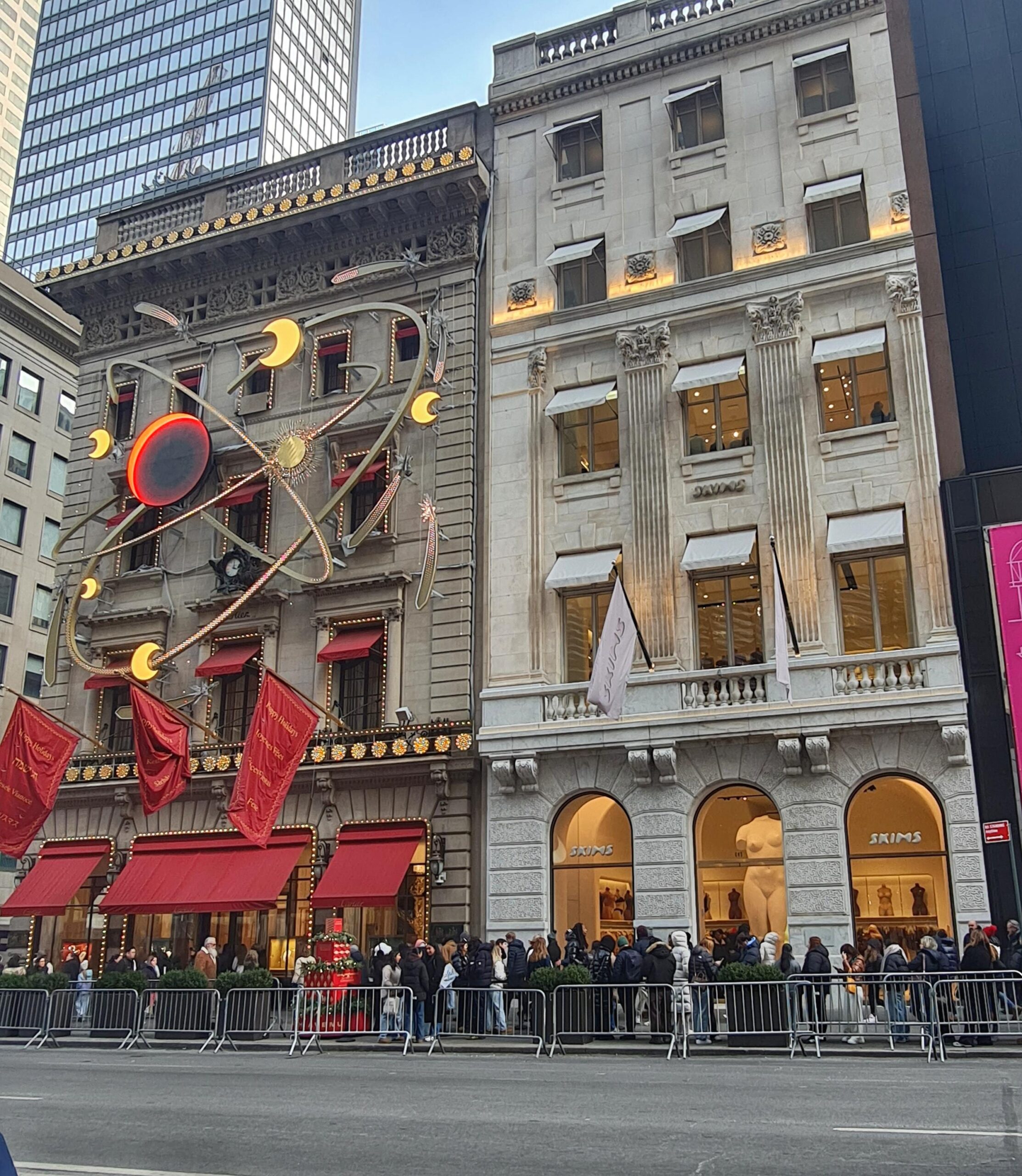 SKIMS store exterior Fifth Avenue New York City Boutique