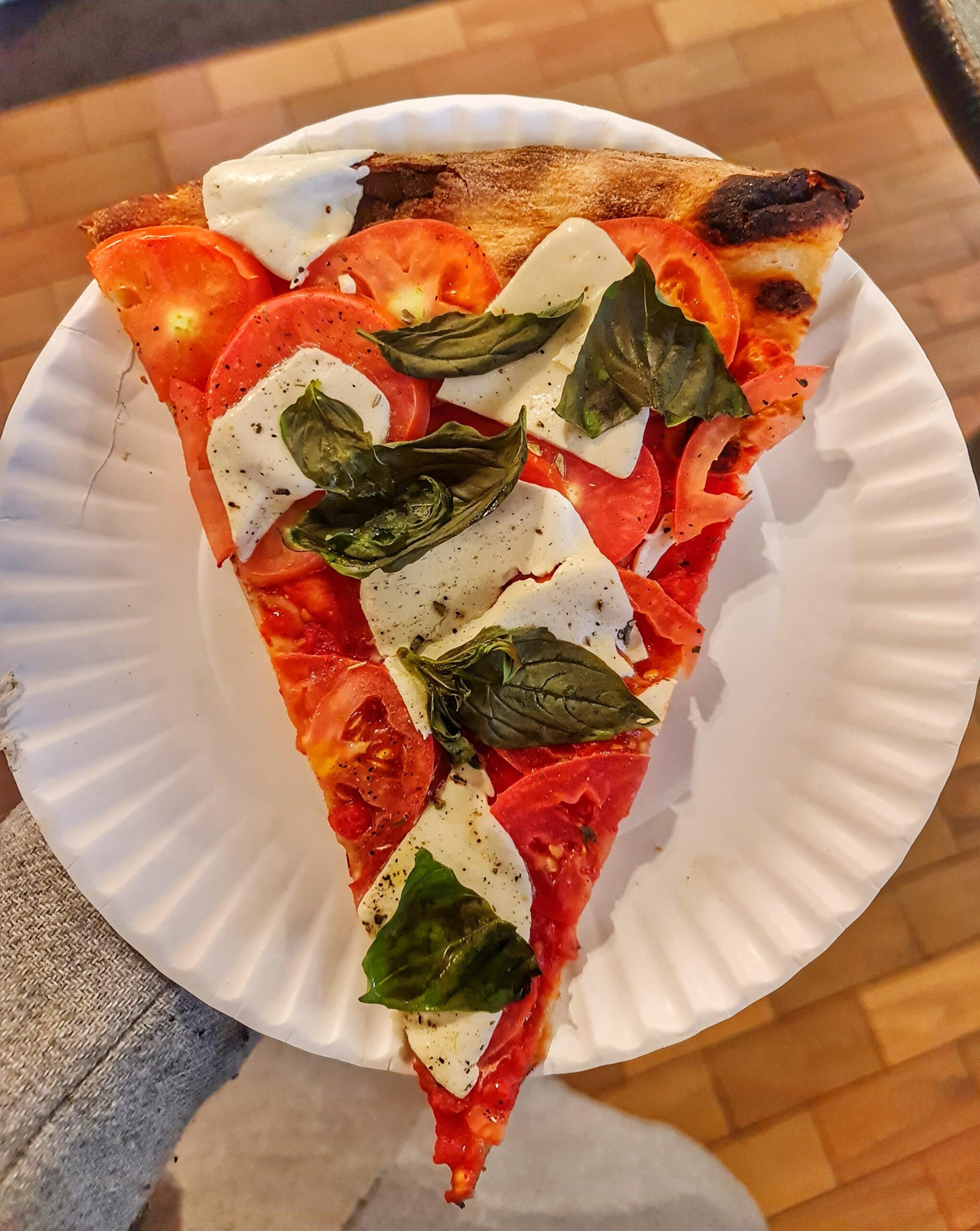 Classic New York pizza slice served at Joe’s Pizza in Manhattan.